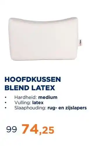 TotaalBED HOOFDKUSSEN BLEND LATEX aanbieding
