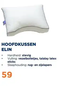 TotaalBED Hoofdkussen Elin | Vezelbolletjes aanbieding