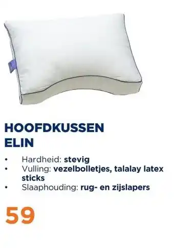 TotaalBED Hoofdkussen Elin | Vezelbolletjes aanbieding