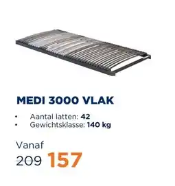 TotaalBED Lattenbodem Medi 3000 vlak aanbieding