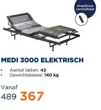 TotaalBED Lattenbodem Medi 3000 elektrisch draadloos aanbieding