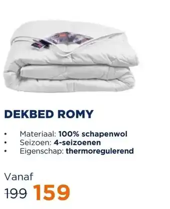 TotaalBED Dekbed Romy 100% wol | 140 x 200 cm | 4-seizoenen aanbieding