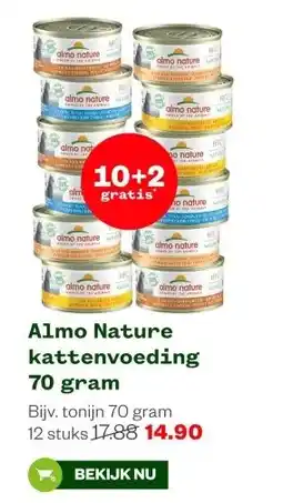 Welkoop Almo Nature kattenvoeding 70 gram aanbieding