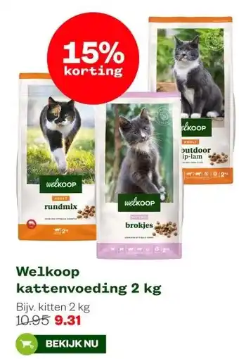 Welkoop Welkoop kattenvoeding 2 kg aanbieding