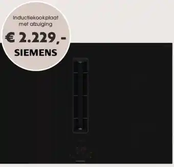 Superkeukens SIEMENS Inductiekookplaat met afzuiging aanbieding