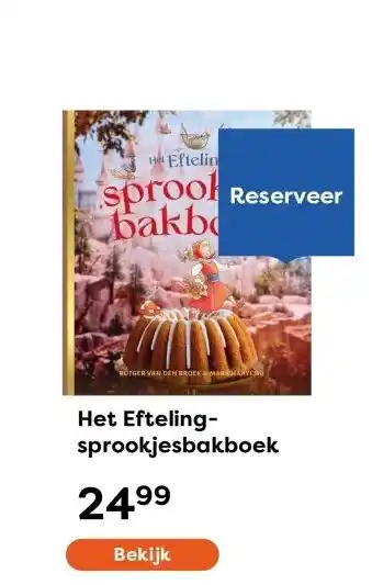 The Read Shop Het Efteling-sprookjesbakboek aanbieding