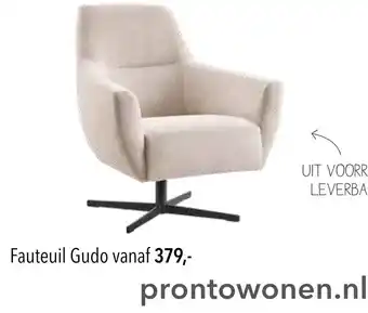 Pronto wonen Fauteuil Gudo aanbieding