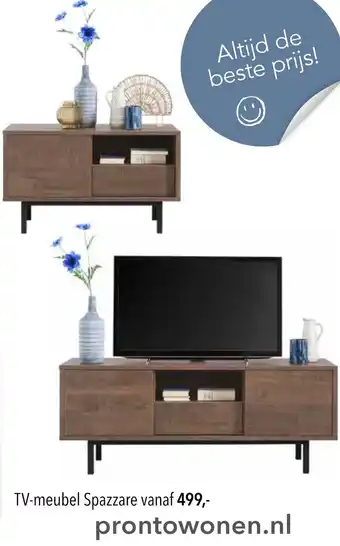 Pronto wonen TV meubel Spazzare aanbieding
