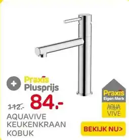 Praxis AquaVive keukenkraan Kobuk chroom aanbieding
