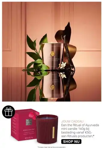 Pour Vous JOUW CADEAU Een the Ritual of Ayurveda aanbieding