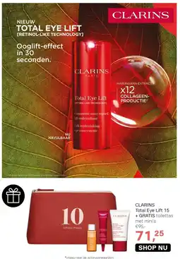Pour Vous CLARINS Total Eye Lift 15 aanbieding