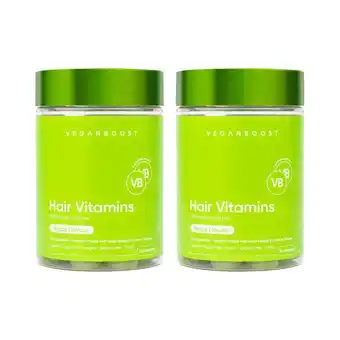 Plein.nl gratis verzending: 2x Veganboost Hair Vitamins Appel aanbieding