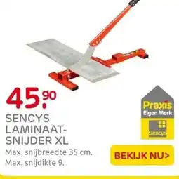 Praxis Sencys laminaatsnijder XL aanbieding