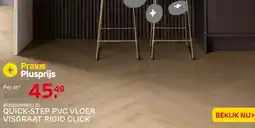Praxis Quick-Step PVC visgraat vloer Rigid aanbieding