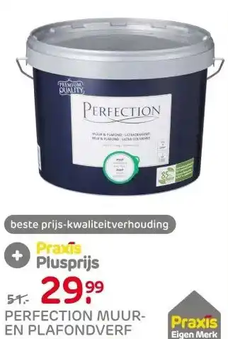 Praxis Perfection Muur & Plafond Muurverf - Mat aanbieding