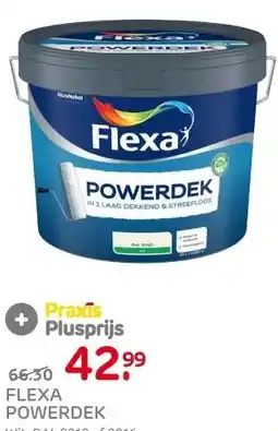 Praxis Flexa Powerdek Muurverf - Mat - Gebroken aanbieding