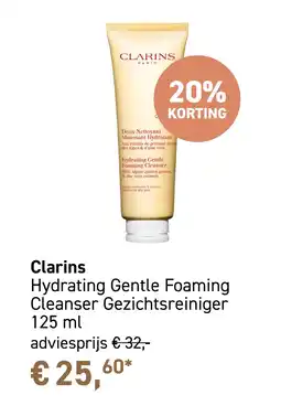 Mooi parfumerie Clarins Hydrating Gentle Foaming Cleanser Gezichtsreiniger aanbieding