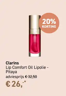 Mooi parfumerie Clarins Lip Comfort Oil Lipolie - Pitaya aanbieding