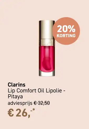 Mooi parfumerie Clarins Lip Comfort Oil Lipolie - Pitaya aanbieding