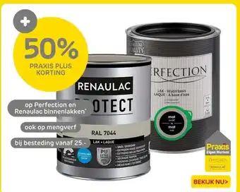 Praxis Perfection en Renaulac binnenlakken aanbieding