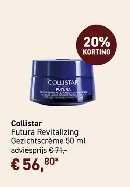 Mooi parfumerie Collistar Futura Revitalizing Gezichtscrème 50 ml aanbieding