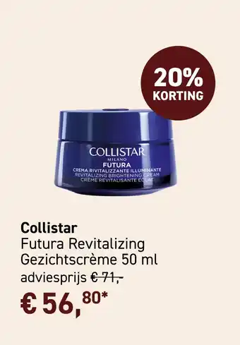 Mooi parfumerie Collistar Futura Revitalizing Gezichtscrème 50 ml aanbieding