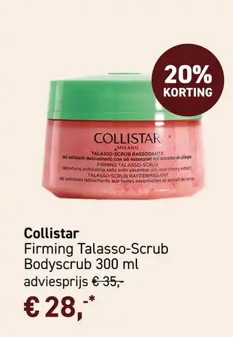 Mooi parfumerie Collistar Firming Talasso-Scrub Bodyscrub 300 ml aanbieding