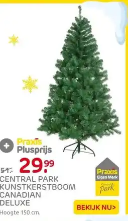 Praxis Central Park Kunstkerstboom Canadian aanbieding