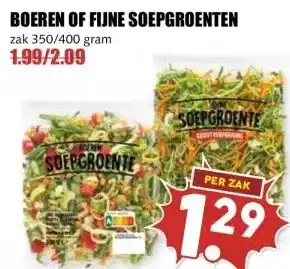 MCD Supermarkt BOEREN OF FIJNE SOEPGROENTEN aanbieding