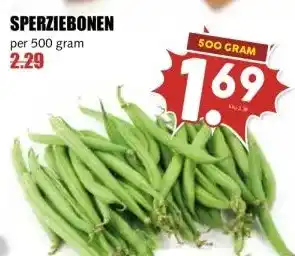 MCD Supermarkt SPERZIEBONEN aanbieding