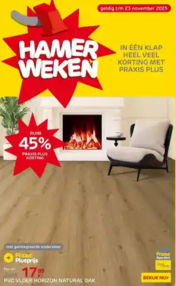 Praxis PVC Vloer Horizon Naturel Eik - aanbieding