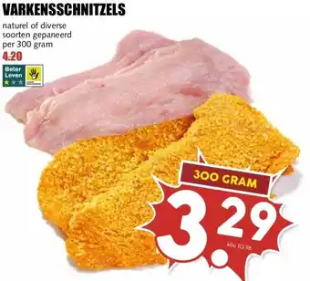 MCD Supermarkt VARKENSSCHNITZELS aanbieding