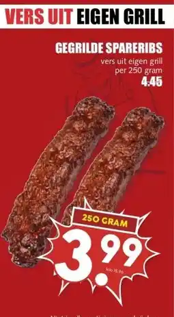 MCD Supermarkt GEGRILDE SPARERIBS aanbieding