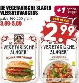 MCD Supermarkt DE VEGETARISCHE SLAGER VLEESVERVANGERS aanbieding
