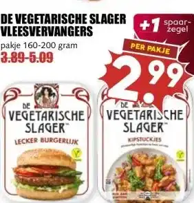 MCD Supermarkt DE VEGETARISCHE SLAGER VLEESVERVANGERS aanbieding