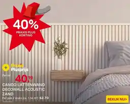 Praxis CanDo Lattenwand Decowall Acoustic Ton aanbieding