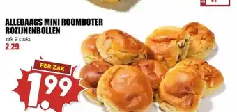 MCD Supermarkt ALLEDAAGS MINI ROOMBOTER ROZIJNENBOLLEN aanbieding