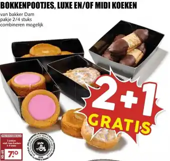 MCD Supermarkt BOKKENPOOTJES, LUXE EN/OF MIDI KOEKEN aanbieding
