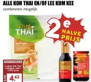 MCD Supermarkt ALLE KOH THAI EN/OF LEE KUM KEE aanbieding