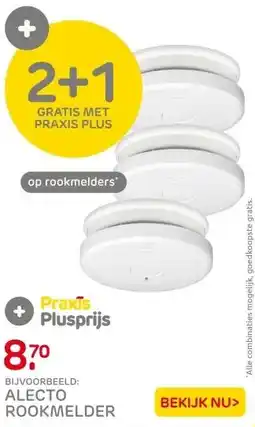 Praxis Alecto rookmelder SA20 wit batterij aanbieding