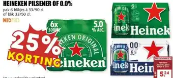 MCD Supermarkt HEINEKEN PILSENER OF 0.0% aanbieding