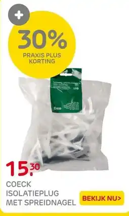 Praxis Isolatieplug met spreidnagel pvc - 130mm aanbieding