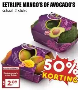 MCD Supermarkt EETRIJPE MANGO'S OF AVOCADO'S aanbieding