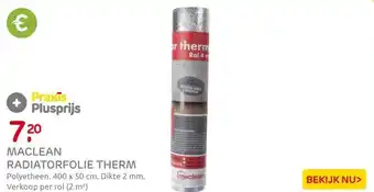 Praxis Maclean Radiatorfolie Therm - Polyetheen aanbieding