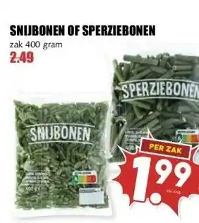 MCD Supermarkt SNIJBONEN OF SPERZIEBONEN aanbieding