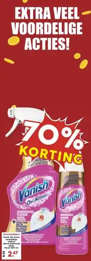 MCD Supermarkt Vanish Oxi action hardnekkige vlekken vlekverwijderende spray aanbieding