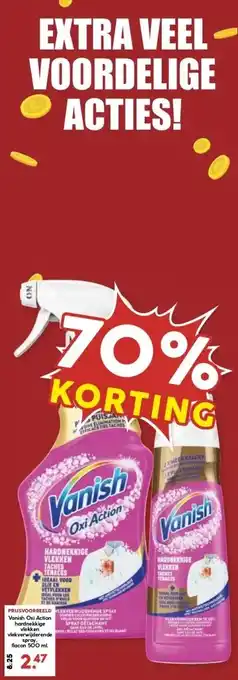 MCD Supermarkt Vanish Oxi action hardnekkige vlekken vlekverwijderende spray aanbieding