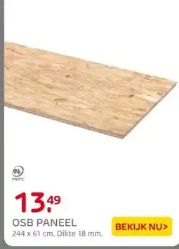 Praxis OSB paneel - 18mm - 244x59cm aanbieding