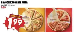 MCD Supermarkt G'WOON KROKANTE PIZZA aanbieding