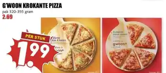 MCD Supermarkt G'WOON KROKANTE PIZZA aanbieding